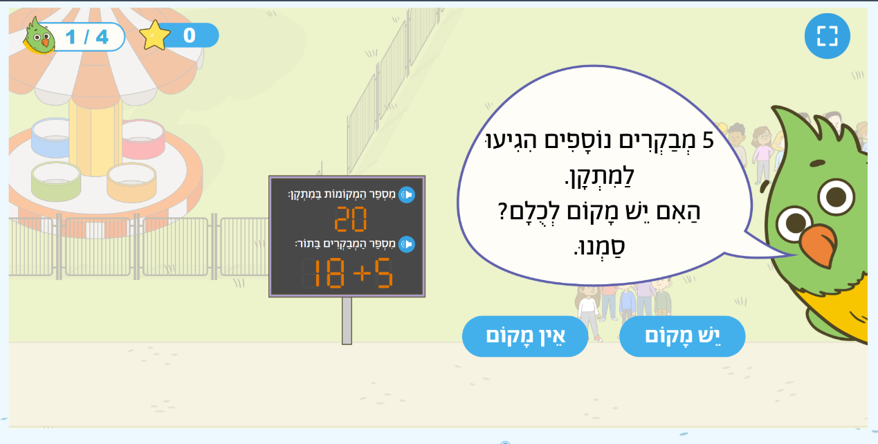 Capacity problem — 20 spots, 23 visitors, yes/no answer