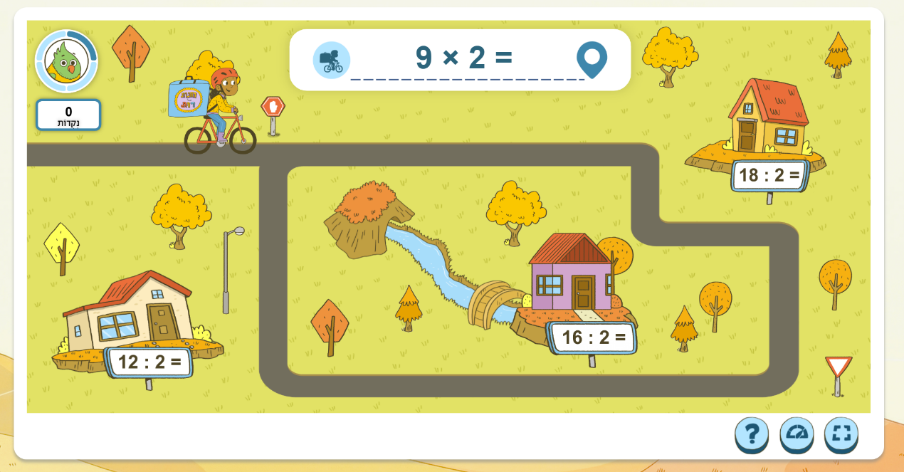 Ruth's Shop gameplay — cycling through town